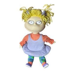 Vintage angelina Pickles Mattel rugrats hair raising 15" doll 1997